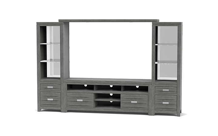 Altamonte 4 Piece Entertainment Center in Walnut 70 Inch